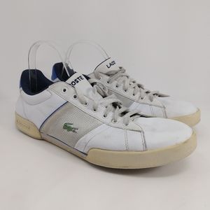 LACOSTE SPORT Men's White & Blue Sneakers